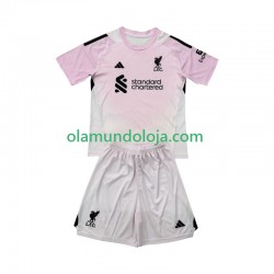 Camisola Liverpool Guarda-redes Criança Equipamento Terceiro 2025-2026 Manga Curta